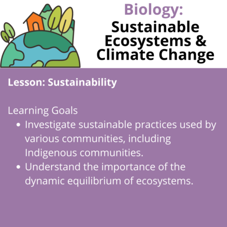 Biology Sustainable Ecosystems & Climate Change (1)